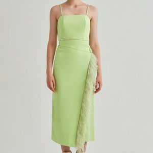 NWT. FILKK GREEN cropped top cami